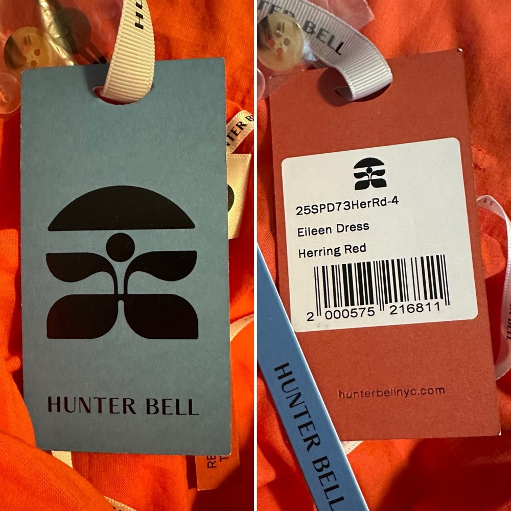 Hunter Bell Eileen Mini Dress in Herring Red Size 4 NWT - Picture 9 of 15